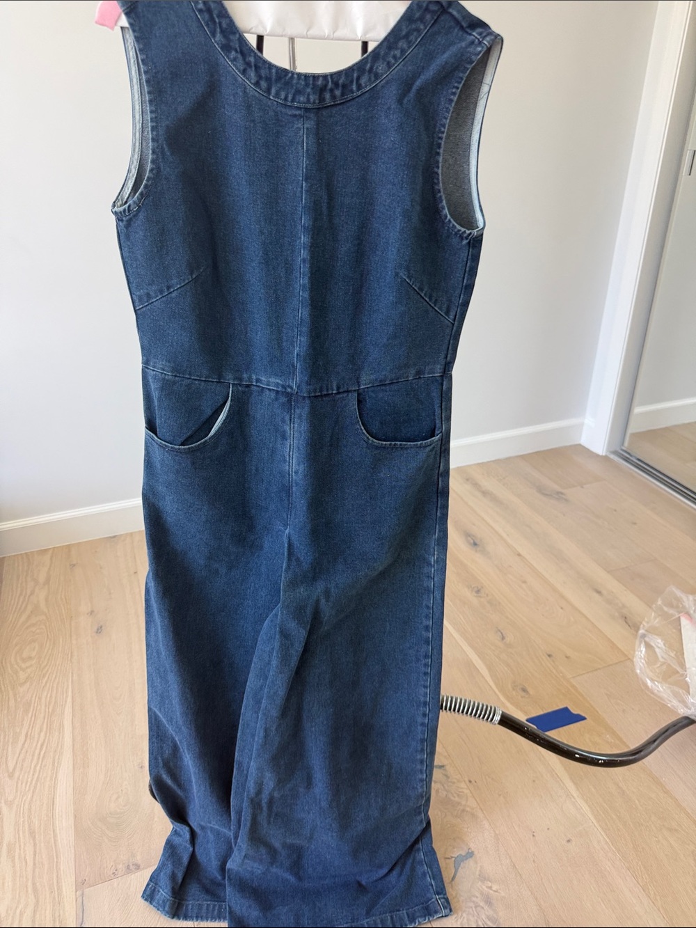 Men's Straight Dark Blue Denim Jeans